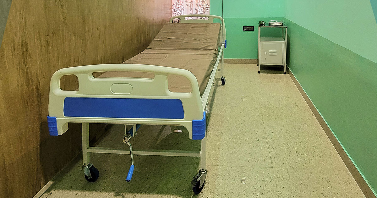 Clean and well-equipped patient ward at Meditrust